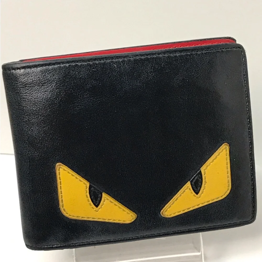 FENDI Monster Leather Bifold Wallet 😍♥️